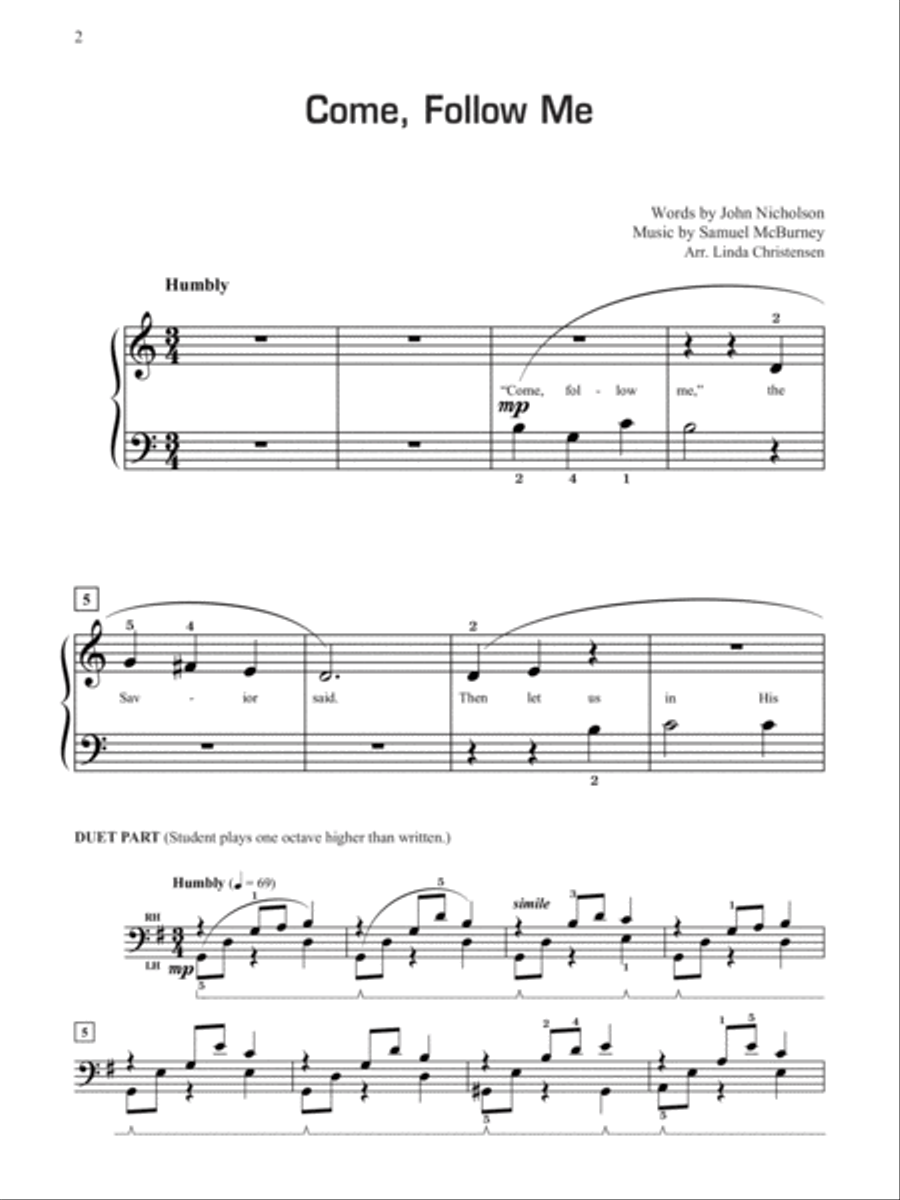 Play Mormon Hymns, Book 1 Easy Piano scores gallery preview page 3