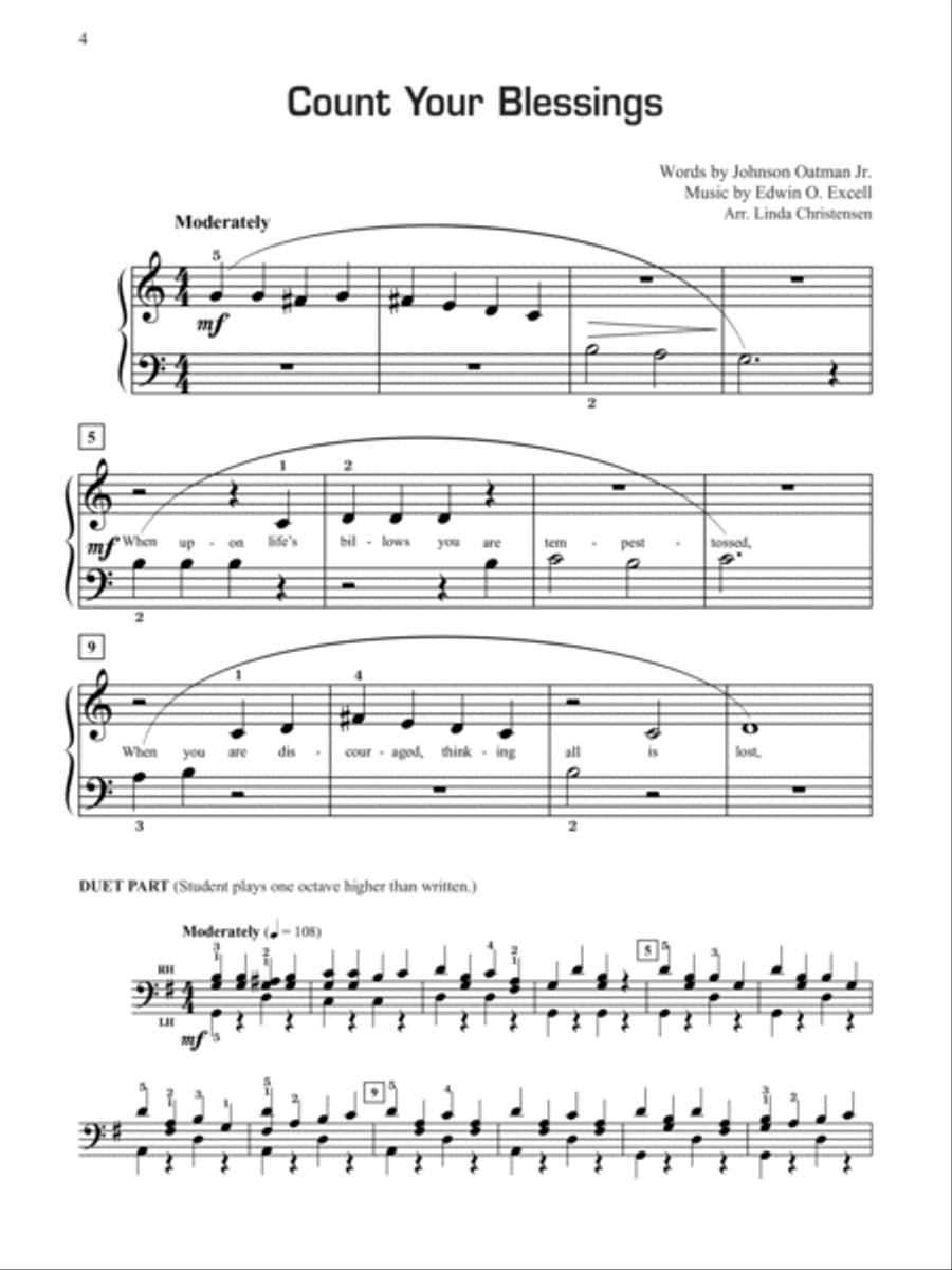 Play Mormon Hymns, Book 1 Easy Piano scores gallery preview page 4