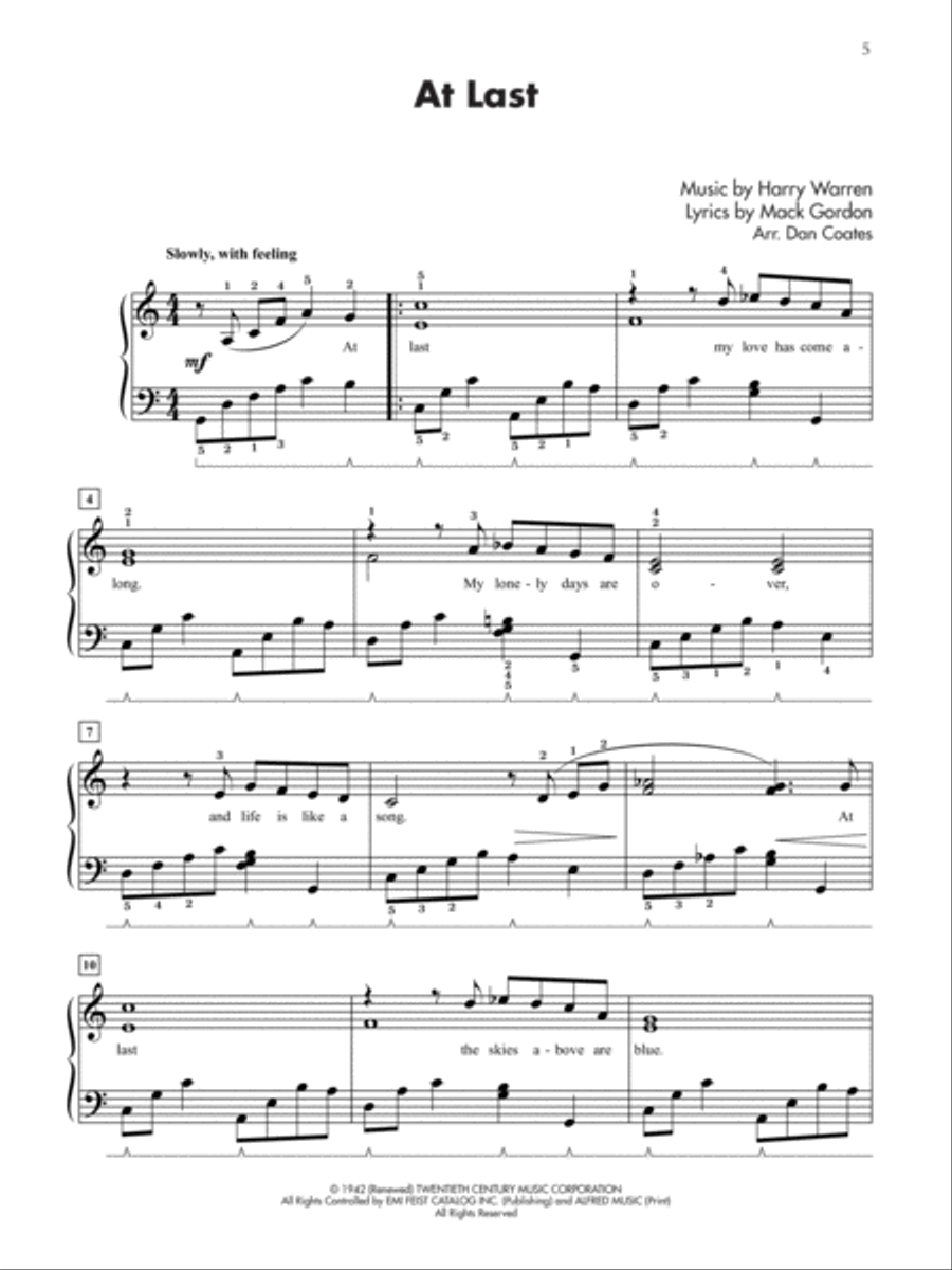 Top 40 Essential Piano Arrangements Easy Piano scores gallery preview page 3