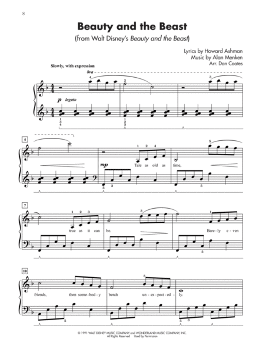 Top 40 Essential Piano Arrangements Easy Piano scores gallery preview page 4