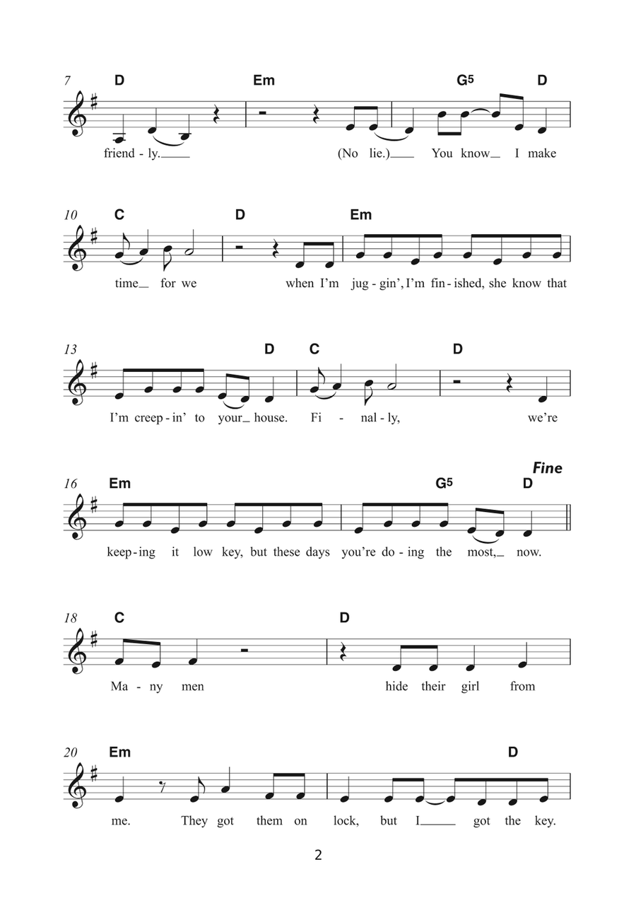 Bestie (featuring Yxng Bane) Ukulele scores gallery preview page 2