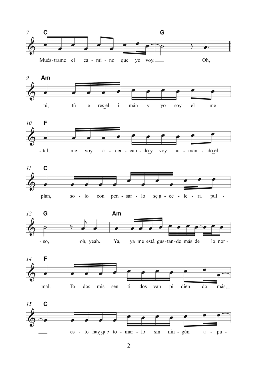 Despacito Despacito Ukulele scores gallery preview page 2