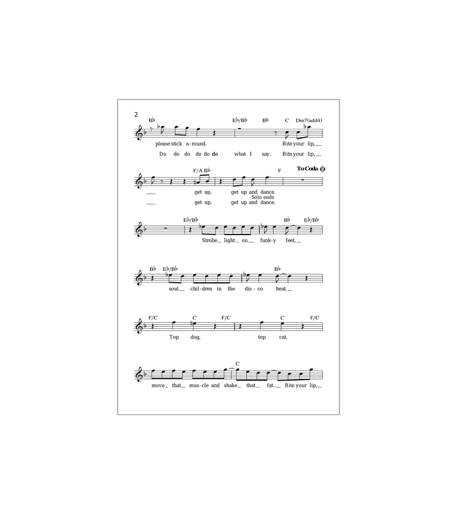 Bite Your Lip (Get Up And Dance) Acoustic Guitar scores gallery preview page 2