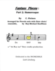 Fantasy Pieces # 2 Humoresque by Nielsen , arranged for Piccolo solo with flute choir