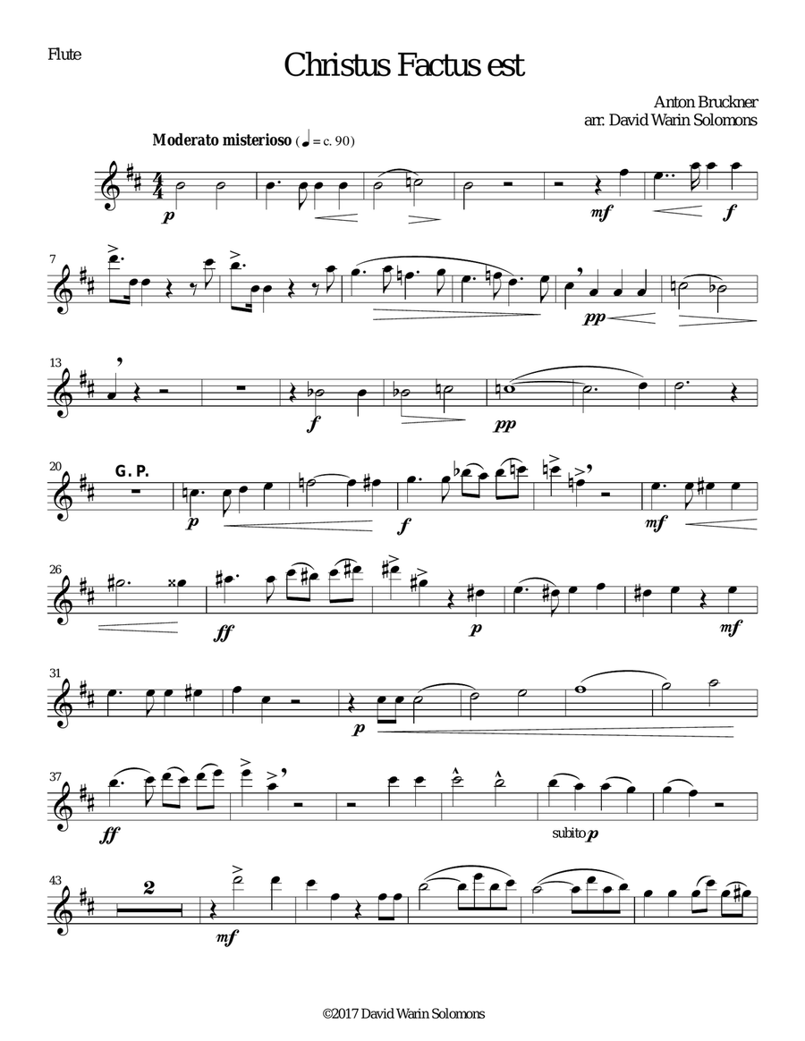 Christus factus est for wind quartet Woodwind Quartet scores gallery preview page 5
