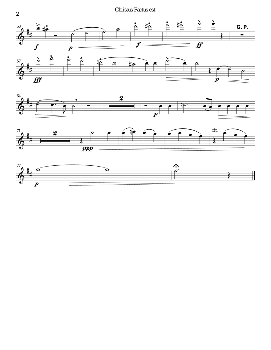 Christus factus est for wind quartet Woodwind Quartet scores gallery preview page 6