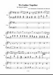 We gather together - pedal harp and piano duet