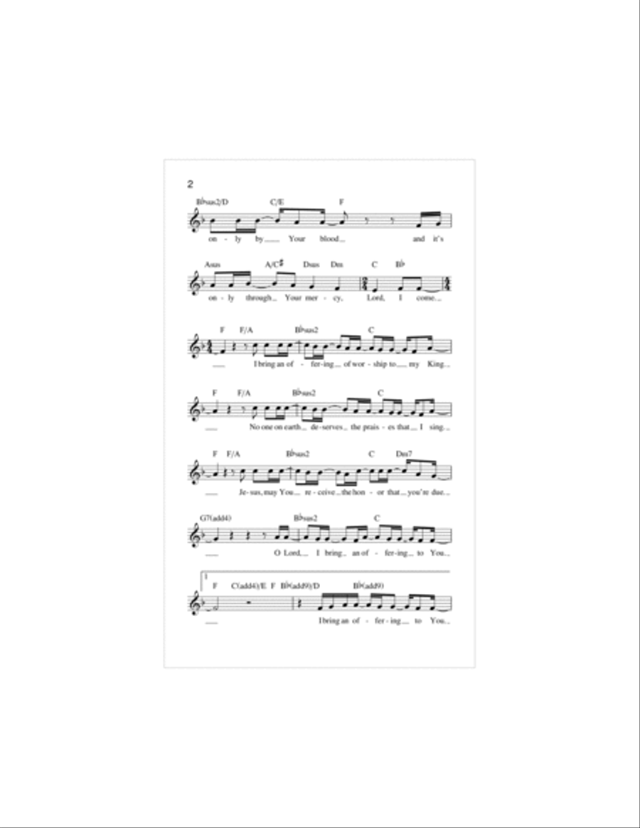 Offering Piano scores gallery preview page 2