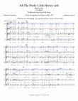 All The Pretty Little Horses, an Early American Lullaby satb