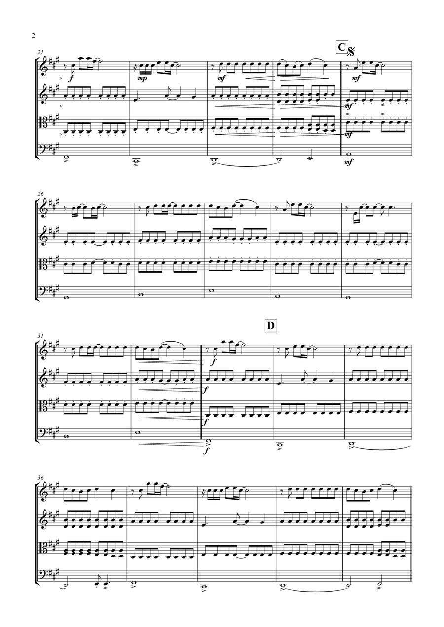 Somewhere Only We Know Somewhere Only We Know String Quartet scores gallery preview page 3