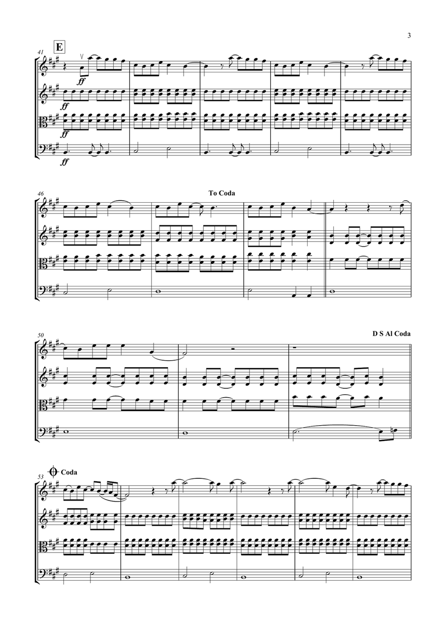 Somewhere Only We Know Somewhere Only We Know String Quartet scores gallery preview page 4