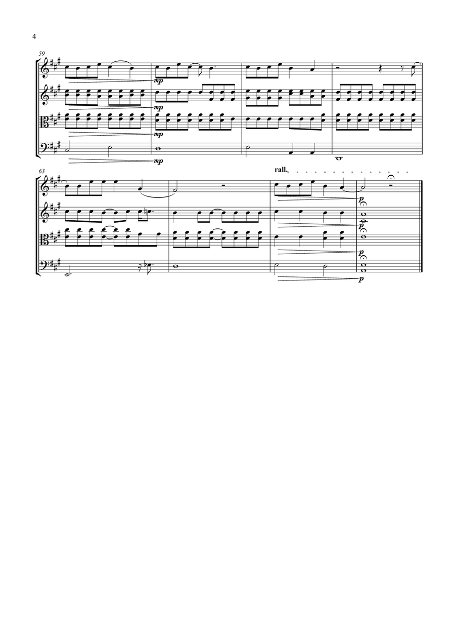 Somewhere Only We Know Somewhere Only We Know String Quartet scores gallery preview page 5