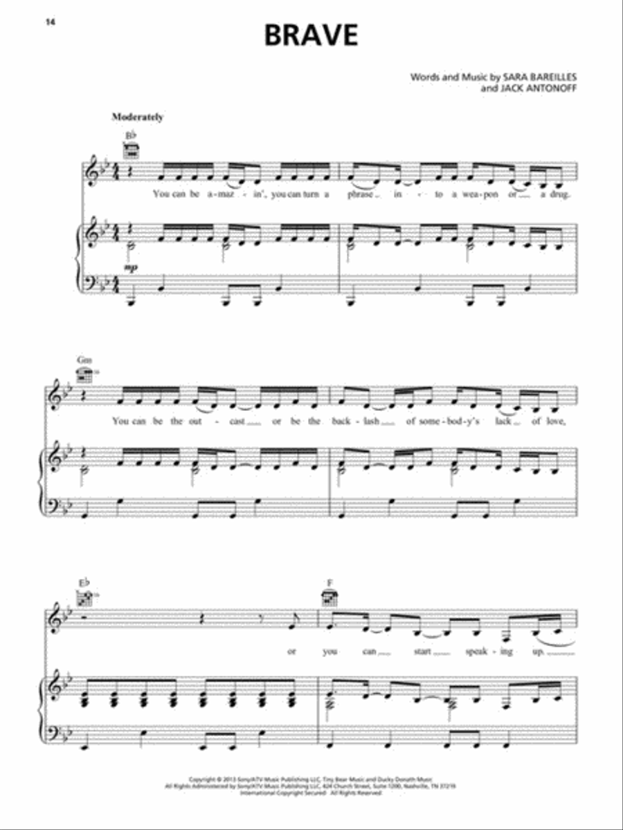 Contemporary Women of Pop & Rock – 2nd Edition Piano, Vocal, Guitar scores gallery preview page 4