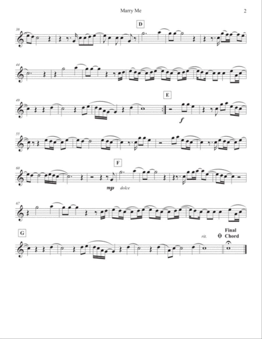 Marry Me Cello scores gallery preview page 2