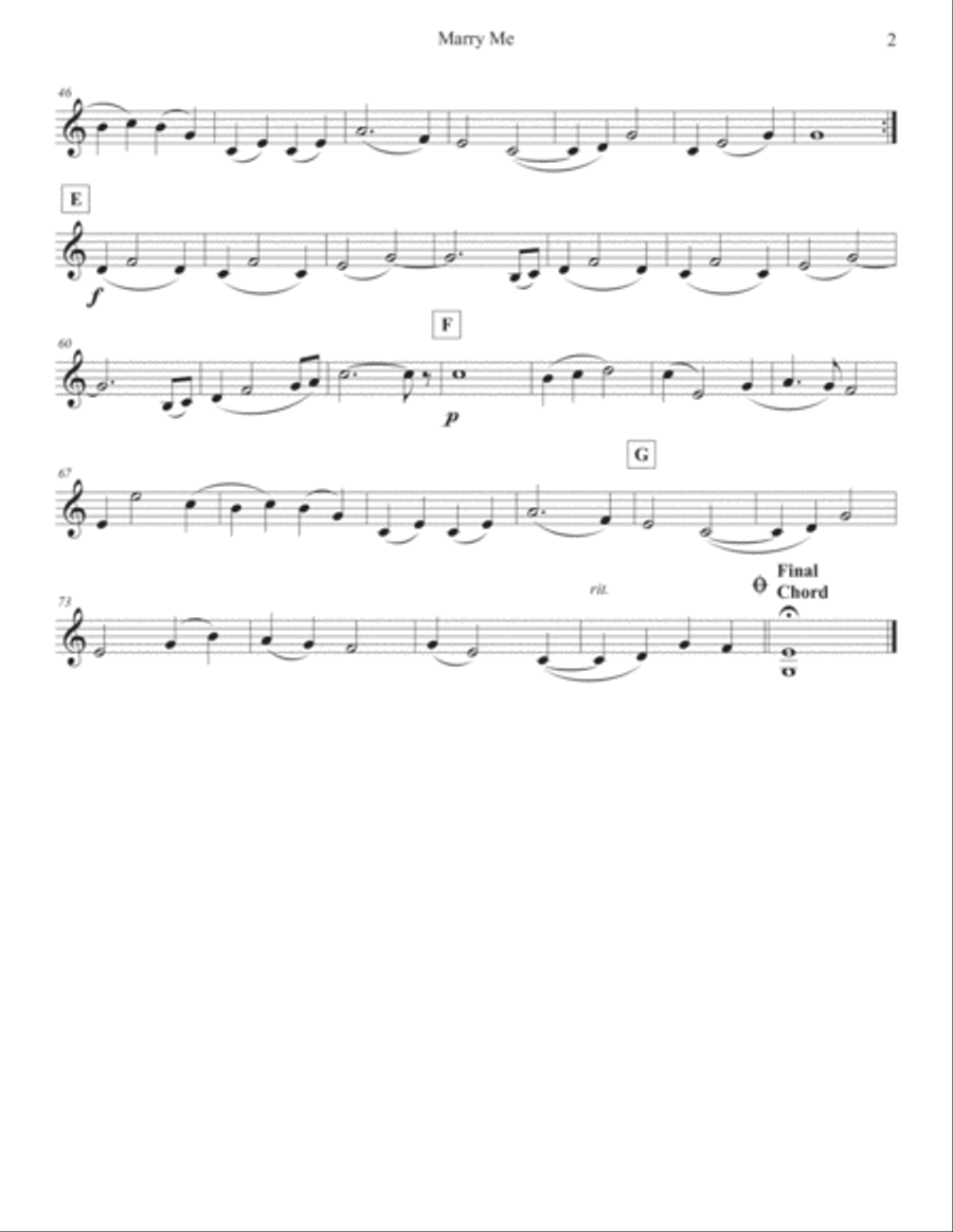 Marry Me Cello scores gallery preview page 4