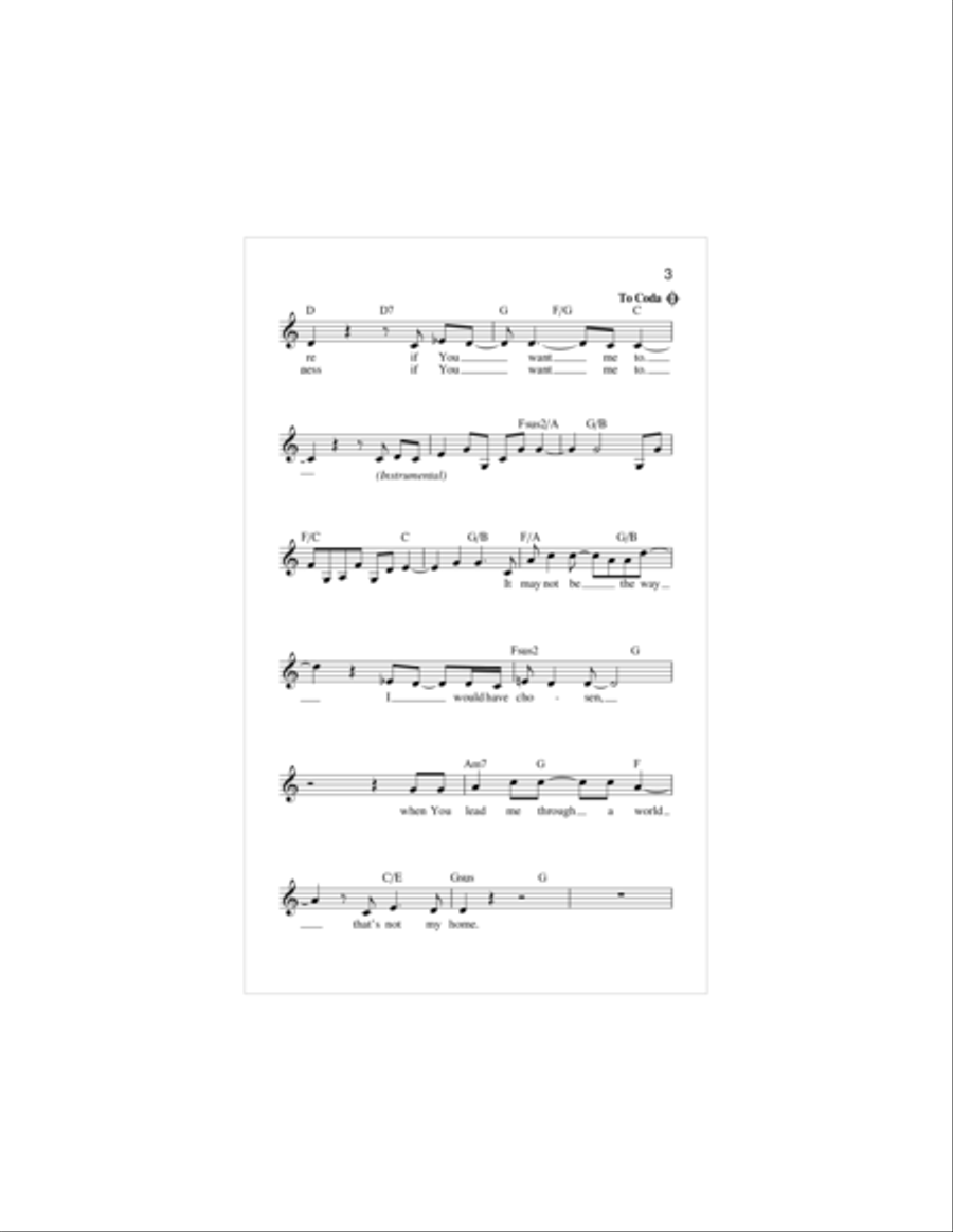 If You Want Me To Piano scores gallery preview page 3