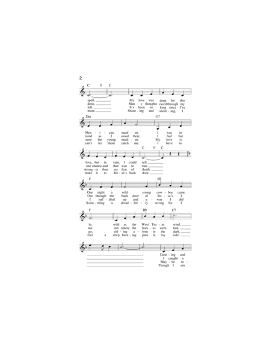 El Paso Piano scores gallery preview page 2