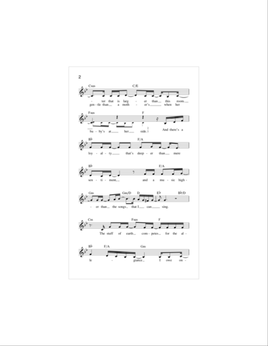 If I Stand Piano scores gallery preview page 2