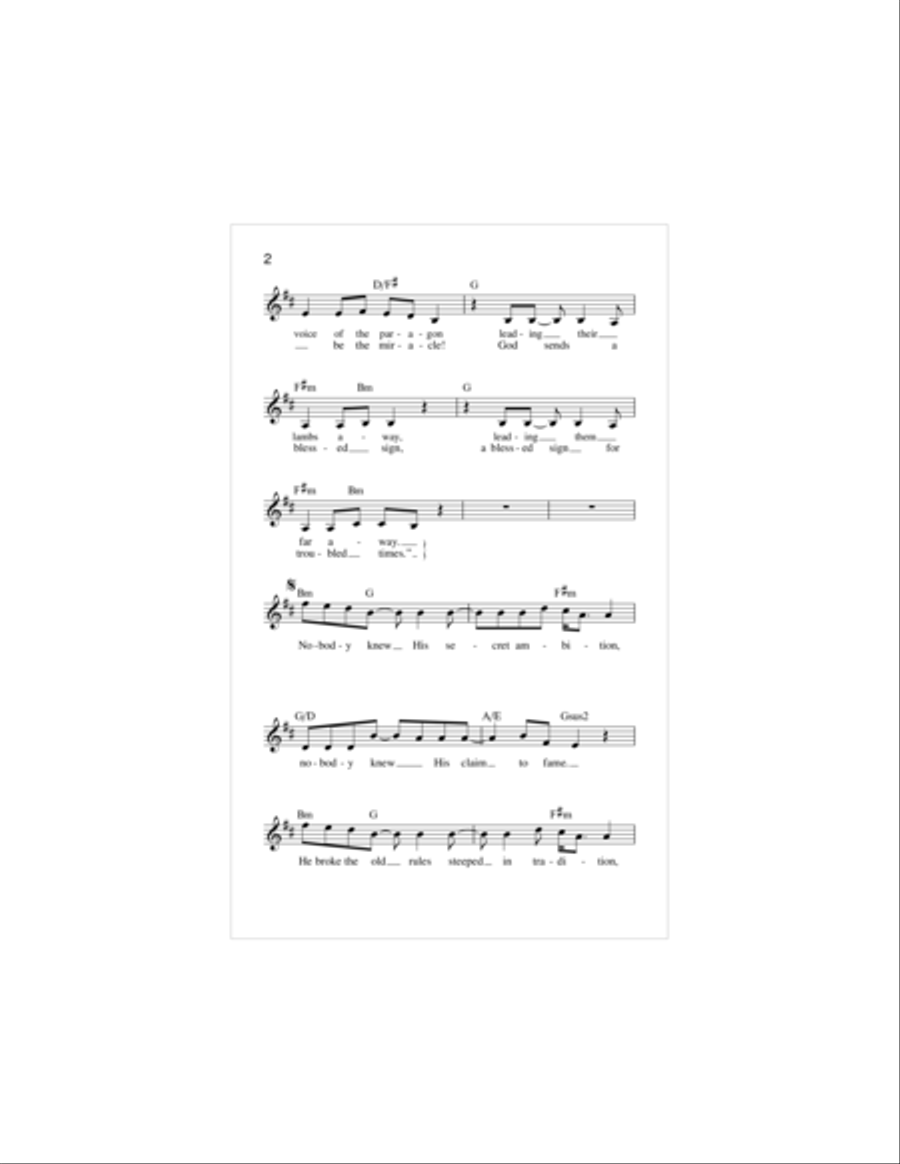 Secret Ambition Piano scores gallery preview page 2