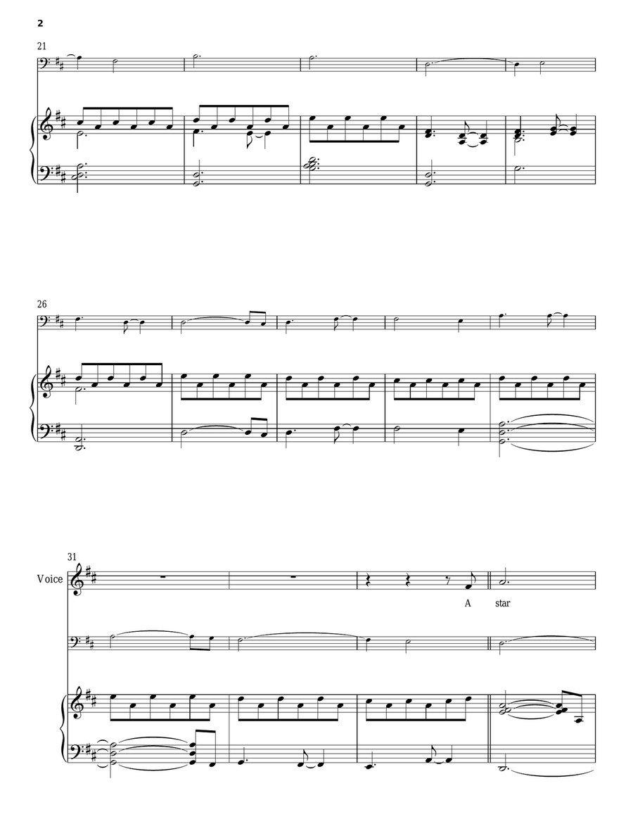 Gloria/Hark! The Herald Angels Sing Piano scores gallery preview page 2