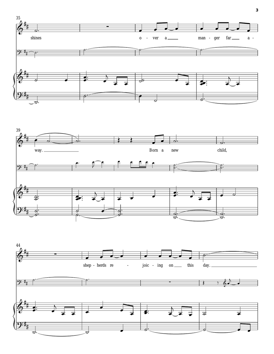 Gloria/Hark! The Herald Angels Sing Piano scores gallery preview page 3