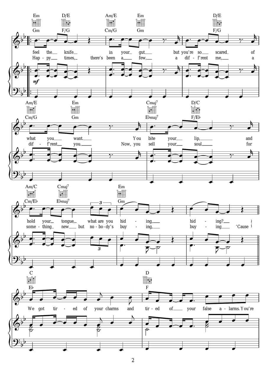 Ready To Change Ready To Change Piano, Vocal scores gallery preview page 2