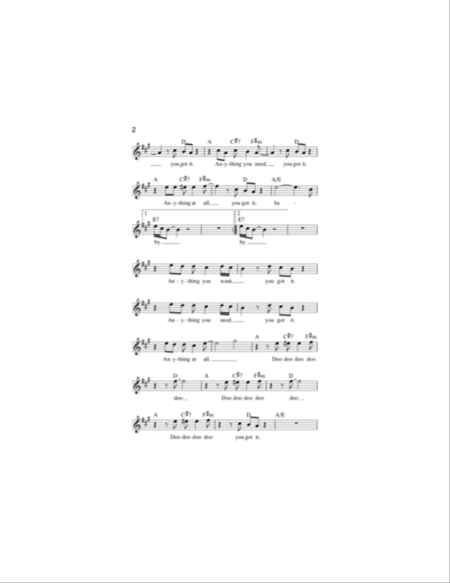 You Got It Piano scores gallery preview page 2