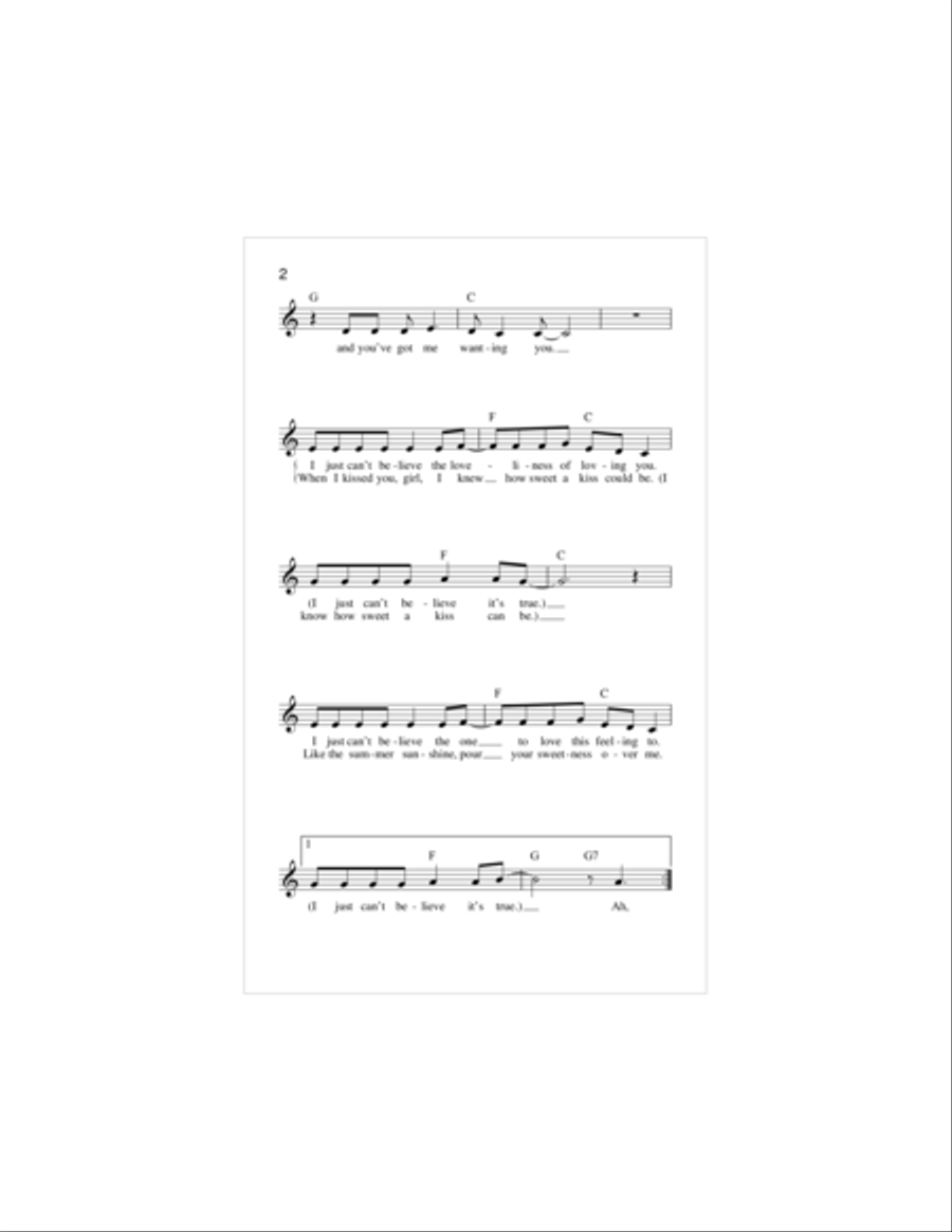 Sugar, Sugar Piano scores gallery preview page 2