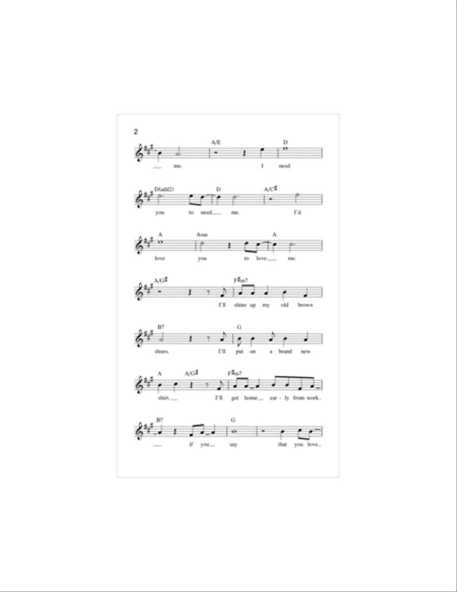 I Want You To Want Me Piano scores gallery preview page 2
