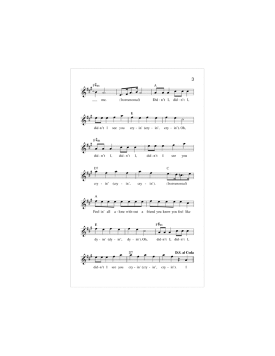 I Want You To Want Me Piano scores gallery preview page 3