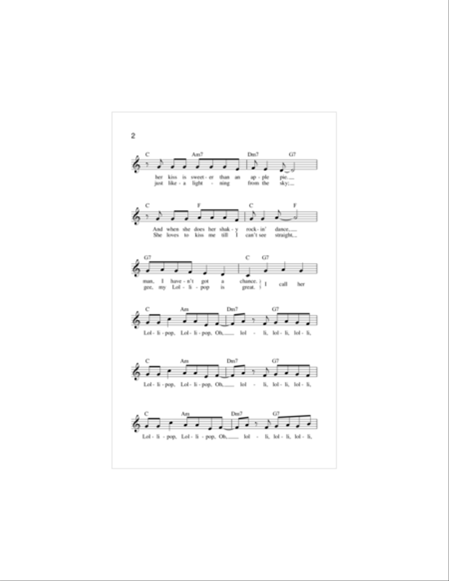 Lollipop Piano scores gallery preview page 2