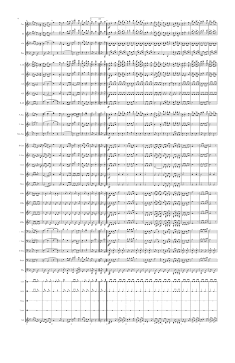 Rubberneck March Two-Step Concert Band scores gallery preview page 4