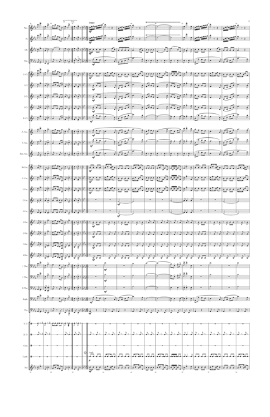 Rubberneck March Two-Step Concert Band scores gallery preview page 5