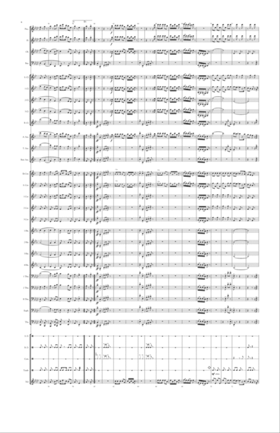 Rubberneck March Two-Step Concert Band scores gallery preview page 6
