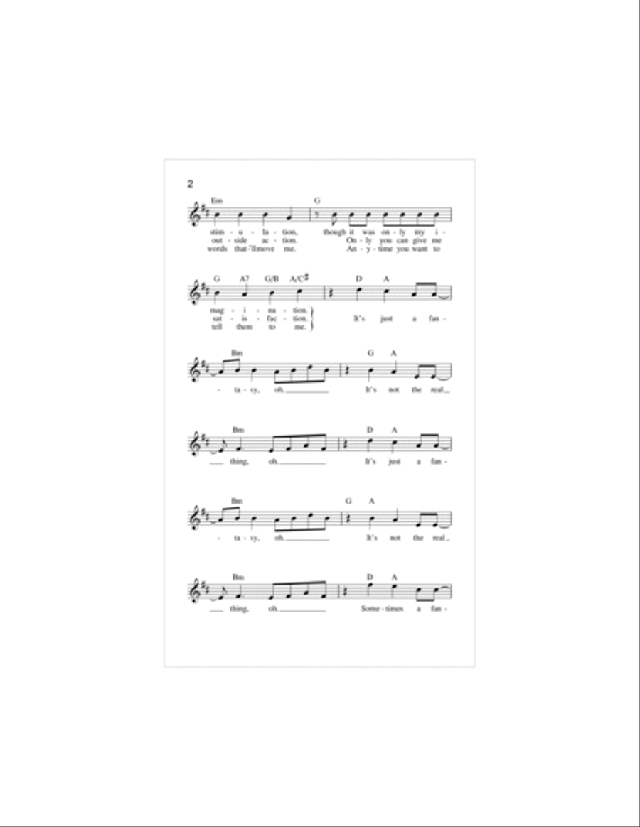 Sometimes A Fantasy Piano scores gallery preview page 2