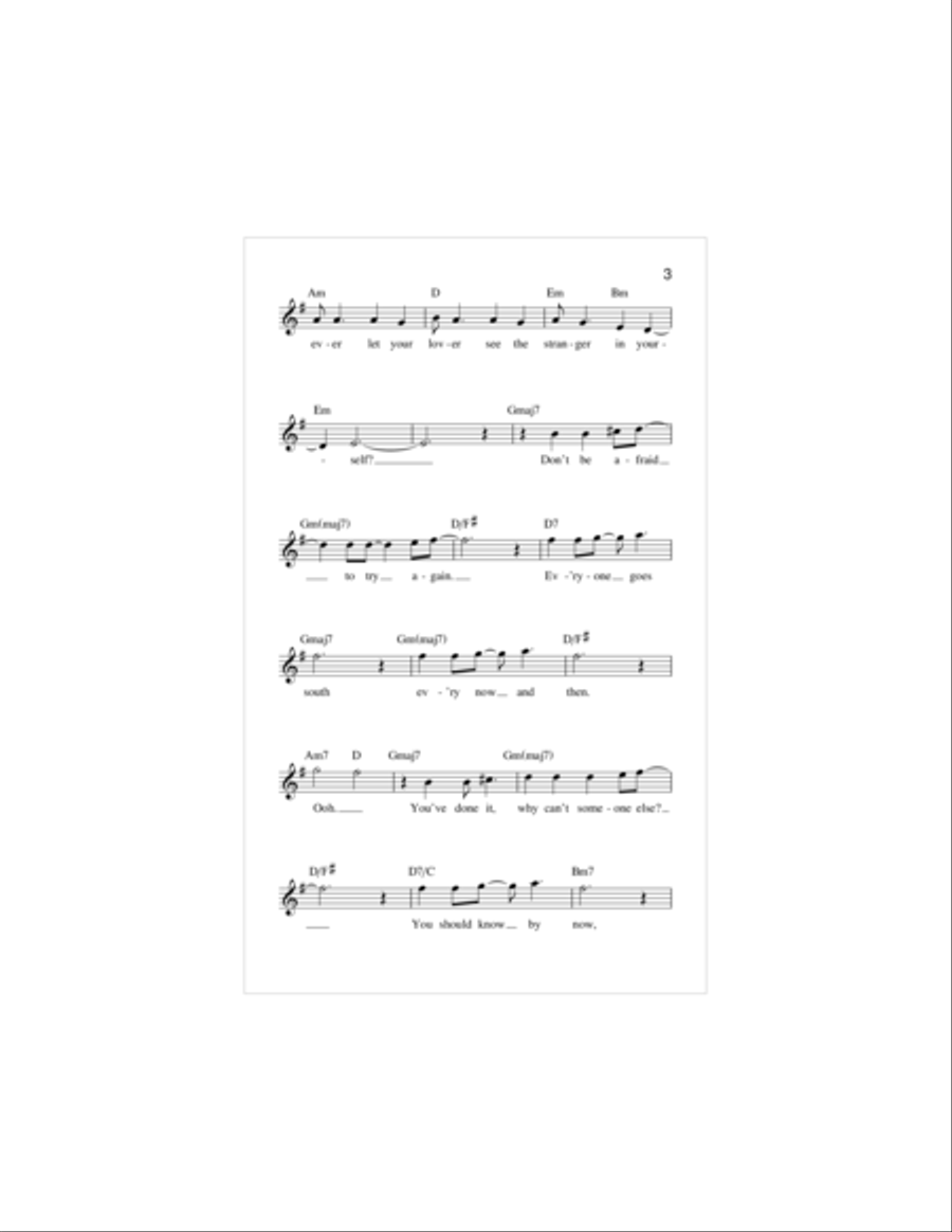 The Stranger Piano scores gallery preview page 3