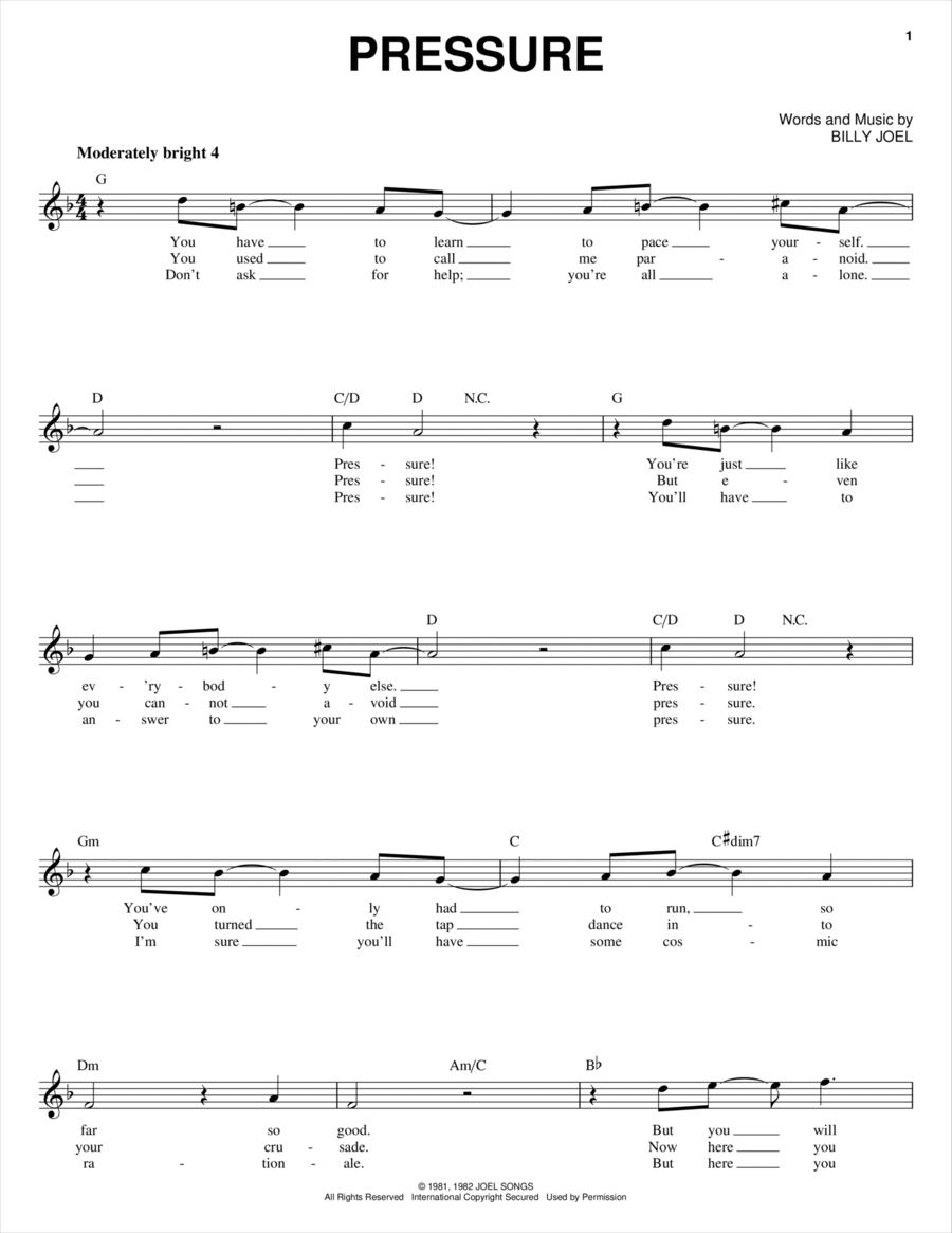 Pressure Piano scores gallery preview page 1