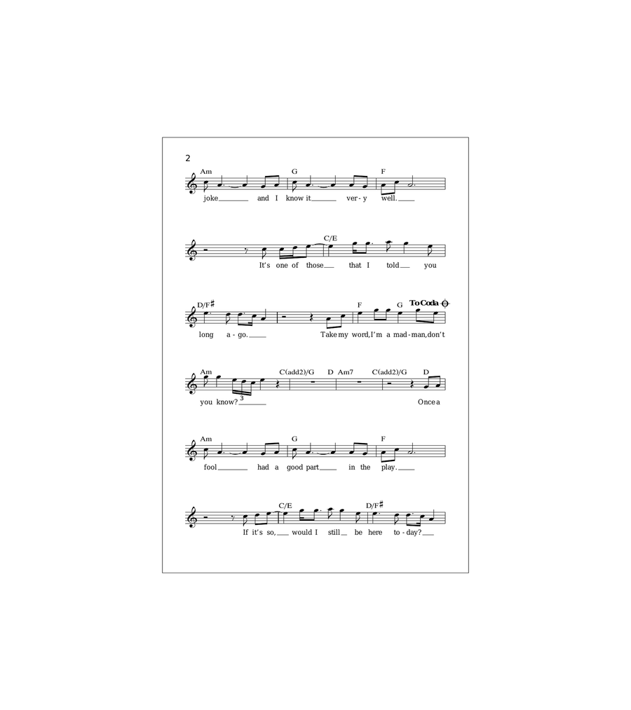 Madman Across The Water Acoustic Guitar scores gallery preview page 2