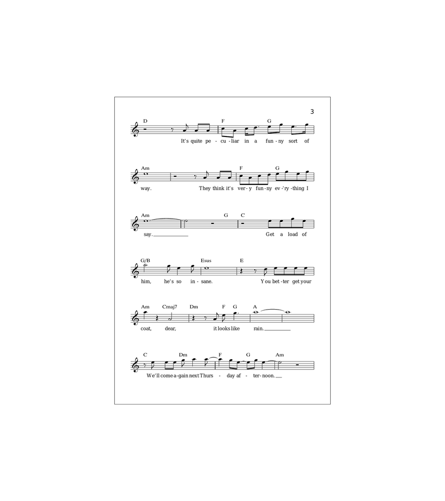 Madman Across The Water Acoustic Guitar scores gallery preview page 3