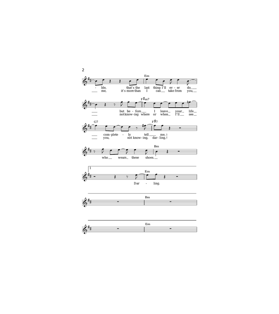 Who Wears These Shoes? Acoustic Guitar scores gallery preview page 2