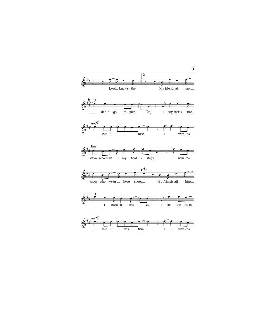Who Wears These Shoes? Acoustic Guitar scores gallery preview page 3