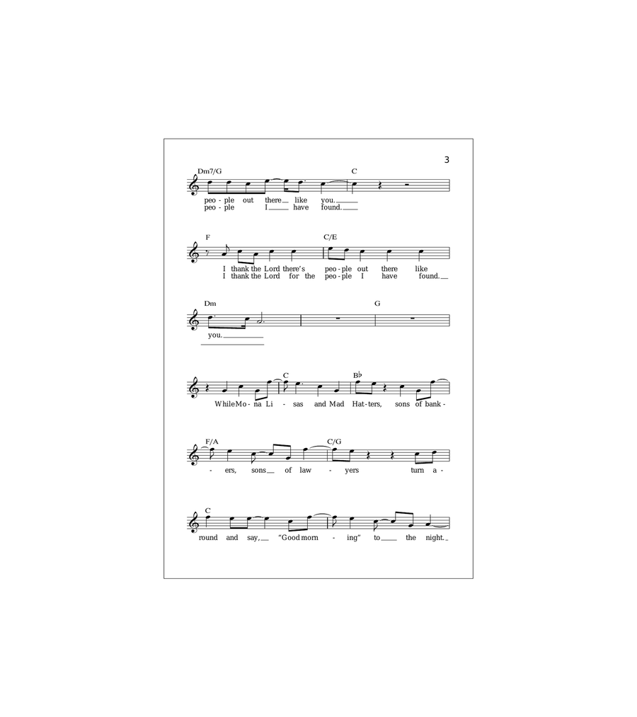 Mona Lisas And Mad Hatters Acoustic Guitar scores gallery preview page 3