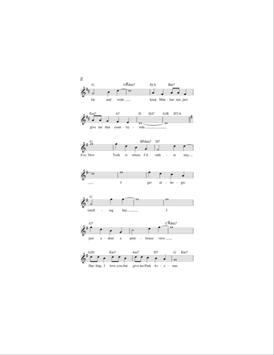 Green Acres Theme Guitar scores gallery preview page 2