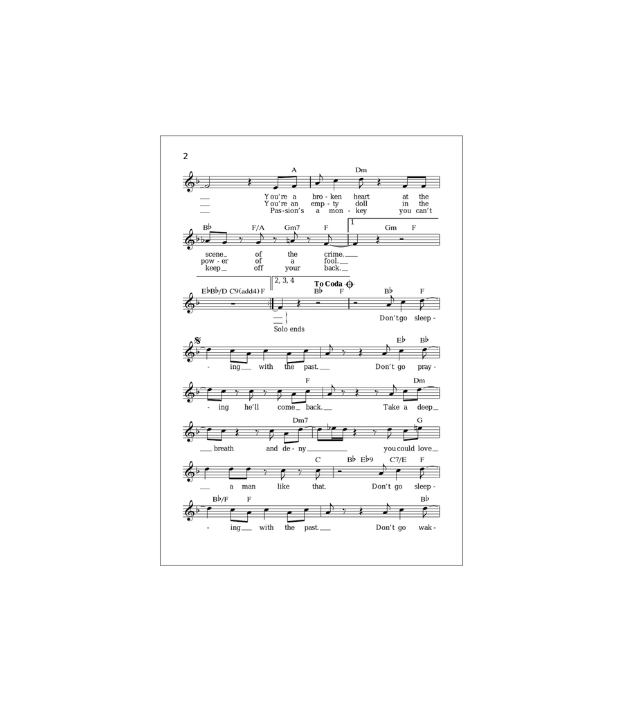 Sleeping With The Past Acoustic Guitar scores gallery preview page 2