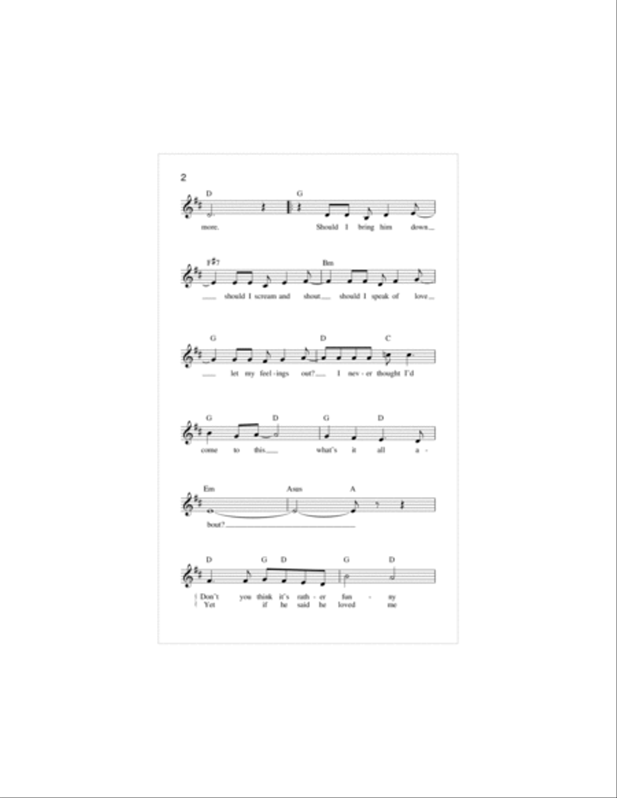 I Don't Know How To Love Him Piano scores gallery preview page 2