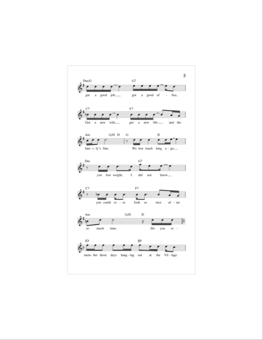 Scenes From An Italian Restaurant Piano scores gallery preview page 3