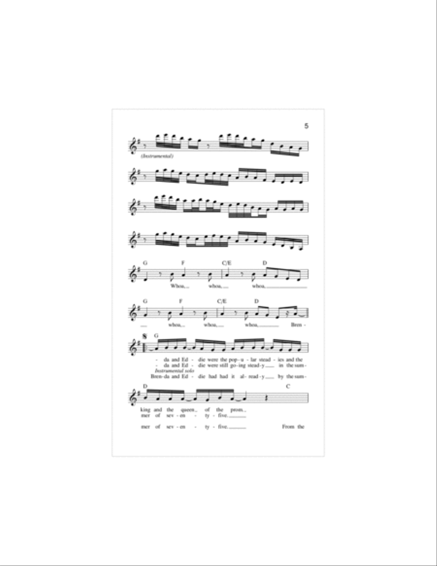 Scenes From An Italian Restaurant Piano scores gallery preview page 5