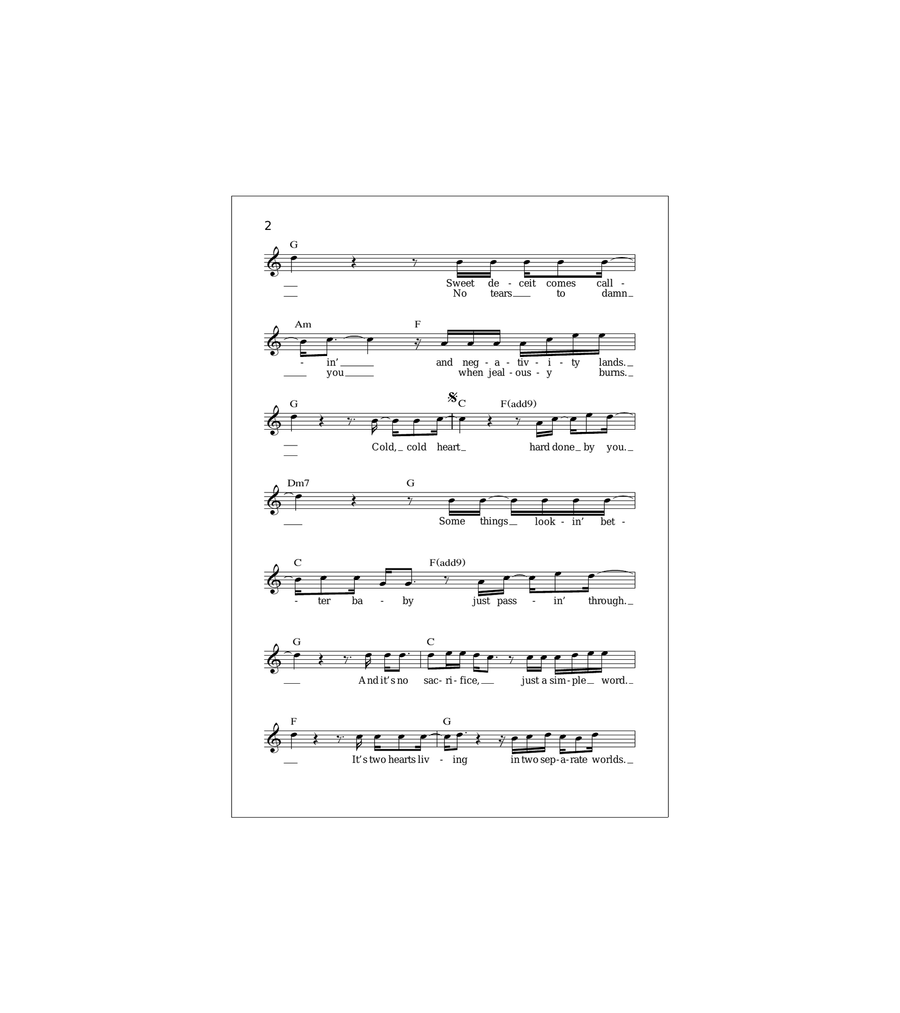 Sacrifice Acoustic Guitar scores gallery preview page 2