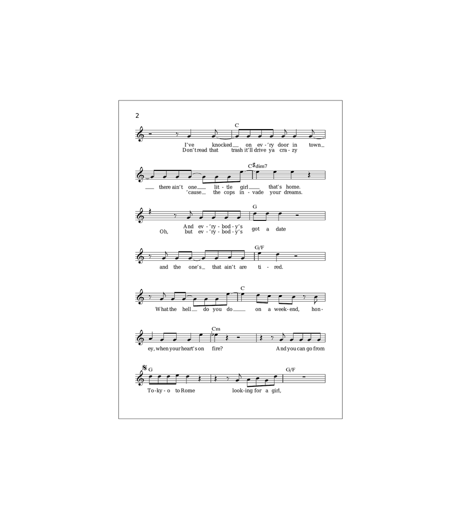 Heartache All Over The World Acoustic Guitar scores gallery preview page 2