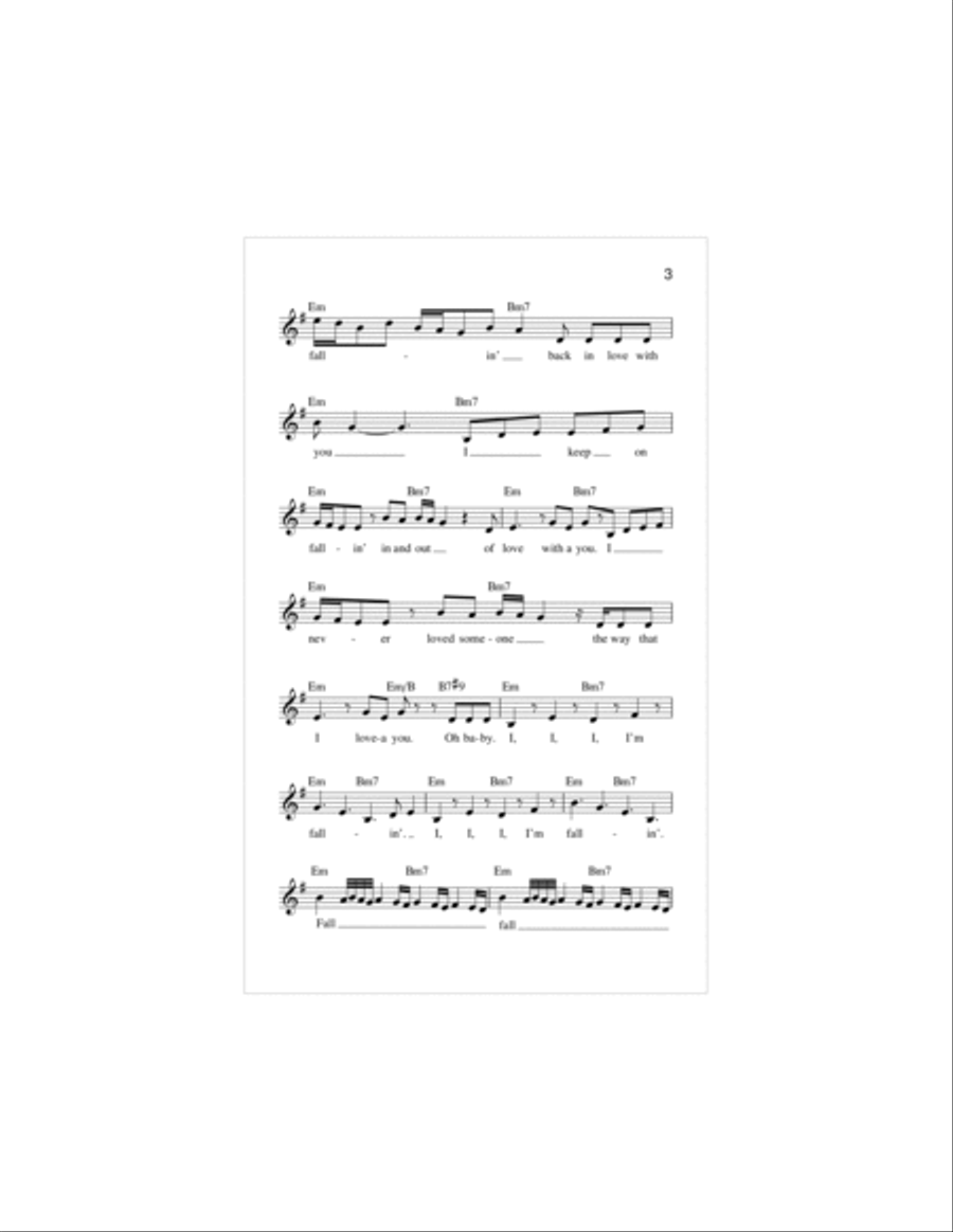 Fallin' Piano scores gallery preview page 3
